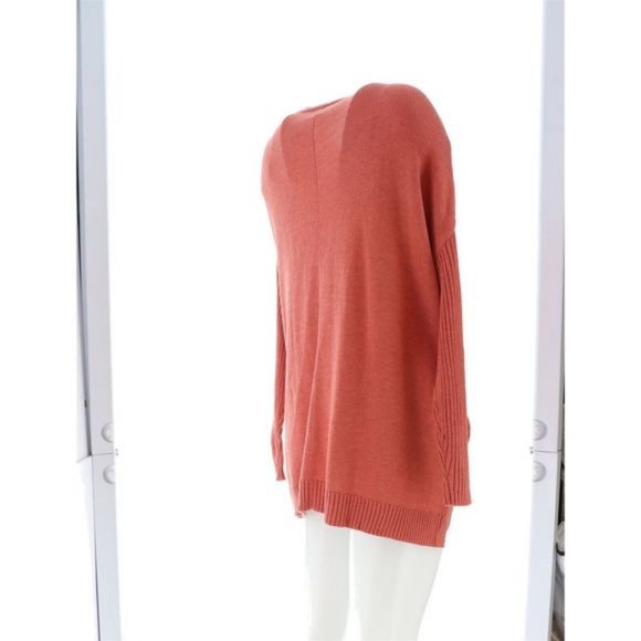 NWT SKINNYGIRL SUNDAZED MOUJ CARDIGAN SWEATER FADED ROSE MEDIUM - Picture 6 of 12